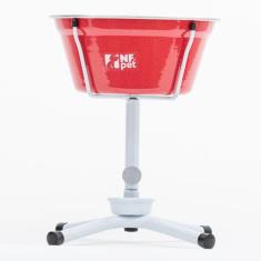 Comedouro Bebedouro Médio Elevado Cães Único Anti Formiga - Bacia Alum