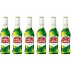 Cerveja Stella Artois Lager 6 Unidades  - Long Neck 330ml