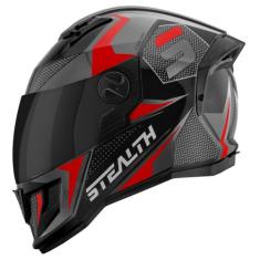Capacete Moto Fechado Pro Tork Stealth Concept Brilhante Viseira Fumê 