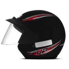 Capacete Aberto Mixs Up Masculino Feminino Segurança Conforto, PRETO F