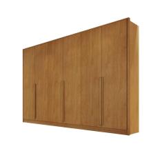 Guarda-roupa casal 6 portas 9 gavetas 2,70m - Ibiza-Nature - Bianchi Móveis