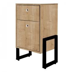 Mesa de Cabeceira Wolli 2 Gavetas Natural