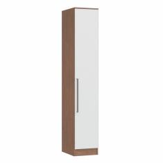 Guarda Roupa Modulado 1 Porta Requinte + Móveis Castro Macadâmia/branco Line