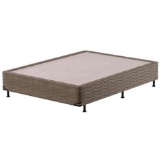Base Box Para Colchão Casal Probel Oregon 26x138x188 Cm Marrom