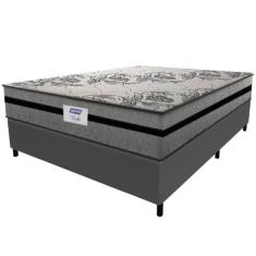 Cama Box Casal King Colchão Gazin Com Molas Ensacadas Rubi 193x203x70c
