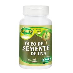 Óleo De Semente De Uva 60 Cápsulas 1200mg Unilife