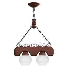 Lustre Muller Canga  2 Lâmpadas Envelhecido 402E