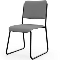 Cadeira Hoteleira Auditório Empilhável Inter L02 Facto Cinza - Lyam Decor