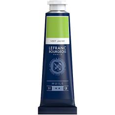Óleo fino Lefranc & Bourgeois Óleo suave e altamente pigmentado, tinta à base de óleo, verde amarelo, 40 ml