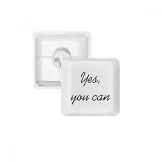 Yes You Can Inspirational Citation Sayings Keycap Teclado mecânico PBT Gaming Upgrade Kit