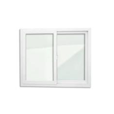 Janela de PVC 120x150cm 2 Folhas com Vidro Liso ITEC Brimak Branco