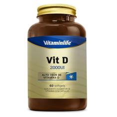 Vit D 2000UI - 60 Softgels - Vitaminlife-Unissex