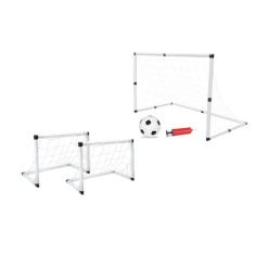 Kit Futebol 2 Traves 35Cm 1 Bola Para Treinar E Brincar - DM Toys