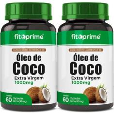 Kit 2 Óleo De Coco Extra Virgem 1000Mg 60 Cápsulas Fitoprime