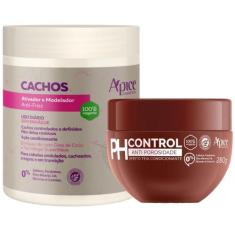 Kit Apse Cachos Anti Porosidade Creme Pentear Ativador De Cachos + Mas