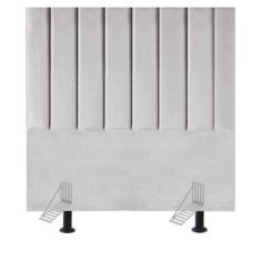 Cabeceira Estofada Cama Box Solteiro 90 cm Catarina Veludo E Frame - T