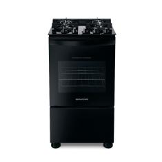 Fogão Brastemp 4 Bocas Preto com Mesa de Vidro e Dupla Chama BFO4XAE - Bivolt