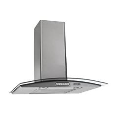 Coifa de Parede 60cm Vidro Curvo Duto Slim Nardelli Inox