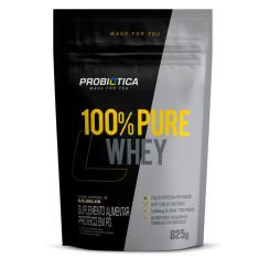 Suplemento 100% Pure Whey Protein Refil Baunilha - 825g Probiótica 