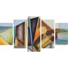 Quadro Abstrato Em Tela Canvas Decorativo Sala