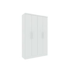Guarda Roupa 4 Portas Amsterdam C- E 2 Gavetas Branco-neve - Tcil Móveis
