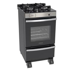 Fogao a Gas 4 Bocas Venax Maxi Vitreo Inox