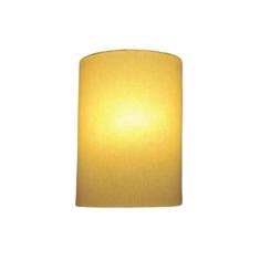 Arandela Meia Cana Retro Cúpula Tecido 25/18x10 cm, Vivare Iluminação, Arandela Parede2003 LA, Algodão Cru, Média