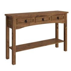 Aparador 3 Gavetas Madeira Maciça Rustic Line Móveis Mpo Cera Xangai