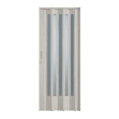 Porta Sanfonada PVC Plastporta 210x96cm Translucida BCF Pecan