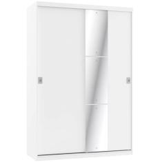 Guarda-Roupa THB Harmony Glass 2 Portas de Correr Espelho - Branco