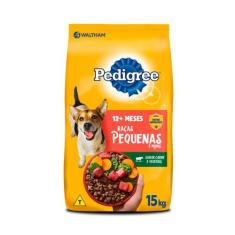 Ração Pedigree para Cães Adultos de Porte Pequeno e Mini Sabor Carne e