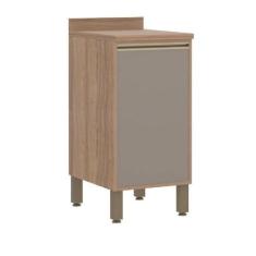 BalcAo de Cozinha Yara com 1 Porta 40cm Luciane, Vanilla/Grafite