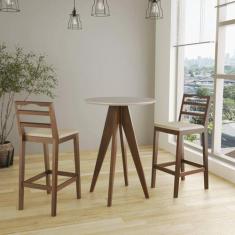 Conjunto Bistrô 1 Mesa 2 Banquetas Denver - CCS Interiores