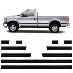 Friso Lateral Borrachão Ford F-250 Xlt Todos 2 Portas