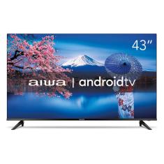 Smart TV AIWA 43” Android Full HD Borda Ultrafina HDR10 Dolby Áudio  AWS-TV-43-BL-02-A