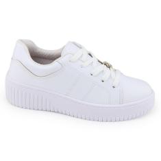 Tênis fem Beira Rio 4316.102 Napa casual alto cadarço-Feminino