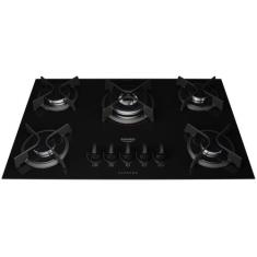 Cooktop à Gás 5 Bocas Dako Supreme Tripla Chama, Preto, Bivolt