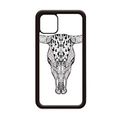 Capa com desenho de animal de vaca de rosto longo para iPhone 12 Pro Max para Apple Mini Mobile Case