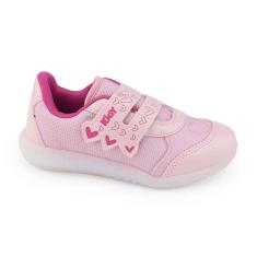 Tênis Infantil Kidy Flex Light 020-1185 Slip On Com Luz-Feminino
