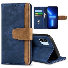 GANGANPRO Coldre de celular de negócios de couro para Xiaomi Civi 2 5G/13 Lite, capa flip antiderrapante resistente a arranhões com suporte para cartão, capa carteira com suporte de 6,55 polegadas -