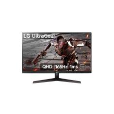 Monitor Gamer LG UltraGear 31,5`` QHD 2560x1440 165Hz 1ms (MBR) HDR10 HDMI AMD FreeSync 32GN600-B