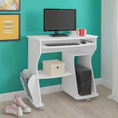 Mesa Para Computador Com Porta cpu Artely 160 Cor Branco