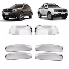 Kit Aplique Retrovisor Maçaneta Duster Oroch 2016 A 2019