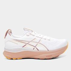 Tênis Asics Gel Kayano 32 Feminino, Branco, Laranja, 37