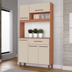 Armário de Cozinha Iguape 100% MDF Tuboarte 5 Portas e 1 Gaveta