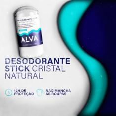 Desodorante Cristal Stick Vegano 60g Alva
