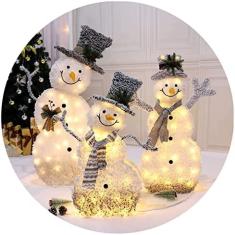 Boneco De Neve LED Holiday Light, Decorações Adoráveis ​​de Boneco De Neve Para Ambientes Internos, Boneco De Neve Para Decoração De Natal Iluminada Ao Ar Livre, Para Casa, Gramado, Quintal, Shopp