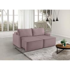 Sofá Retrátil 160cm 2 Lugares Moon 2326 Rosa