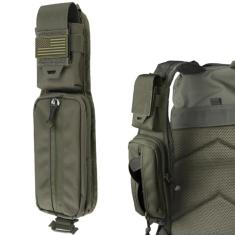 WYNEX Molle Acessórios Bolsa de Bolso Duplo com Zíper Versão, Bolsa Alça de Ombro Alça de Ombro Acessório Molle Acessórios Táticos Bolsa de Ombro Starps Bolso com Zíper Suporte de Telefone Adicional