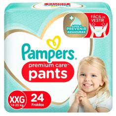 Fralda Calça Pampers Premium Care Pants Xxg 24 Unidades